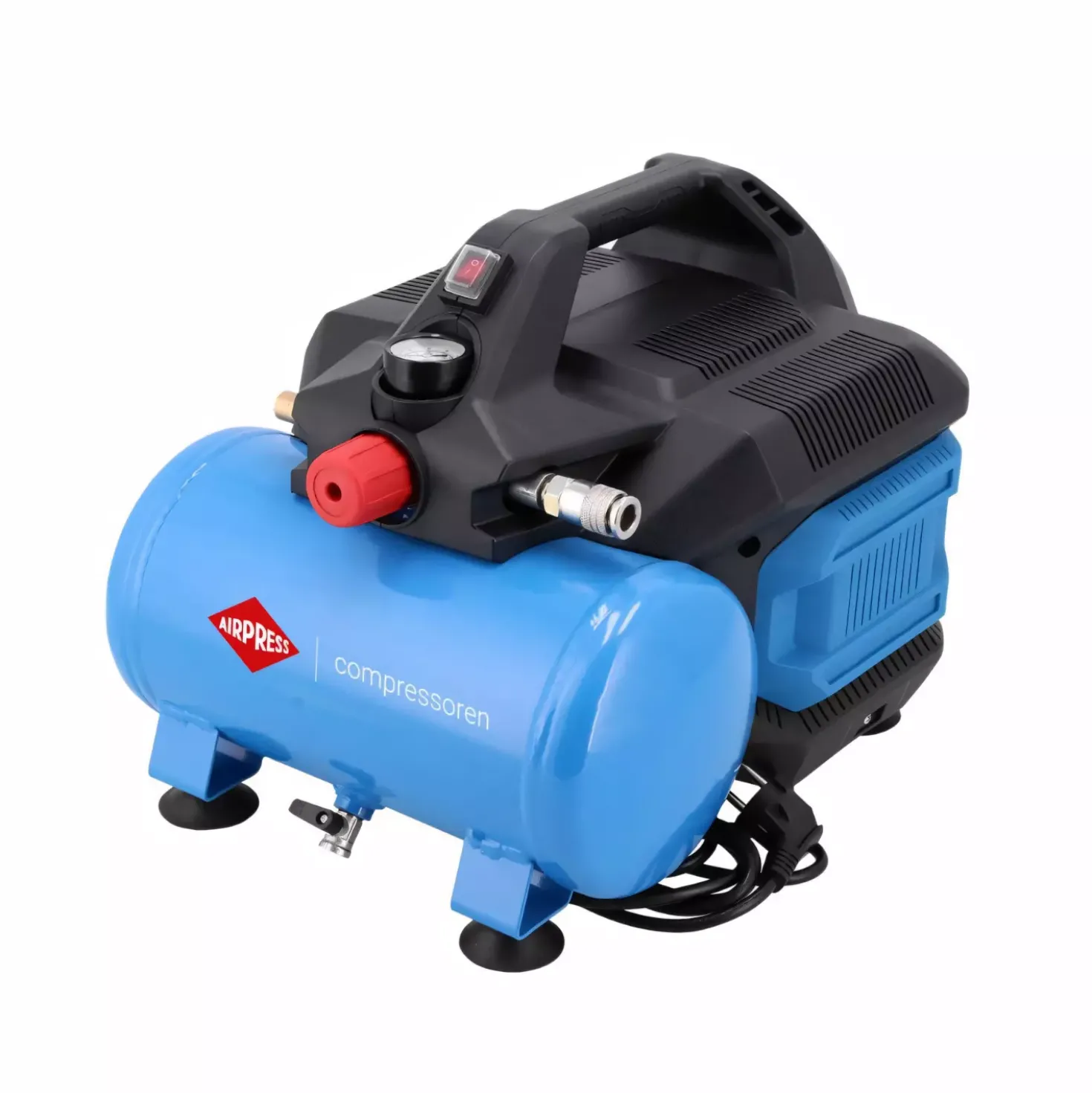 Airpress LMO 6-126 stille Compressor - Olievrij - 8 bar - 88 l/min - 6L