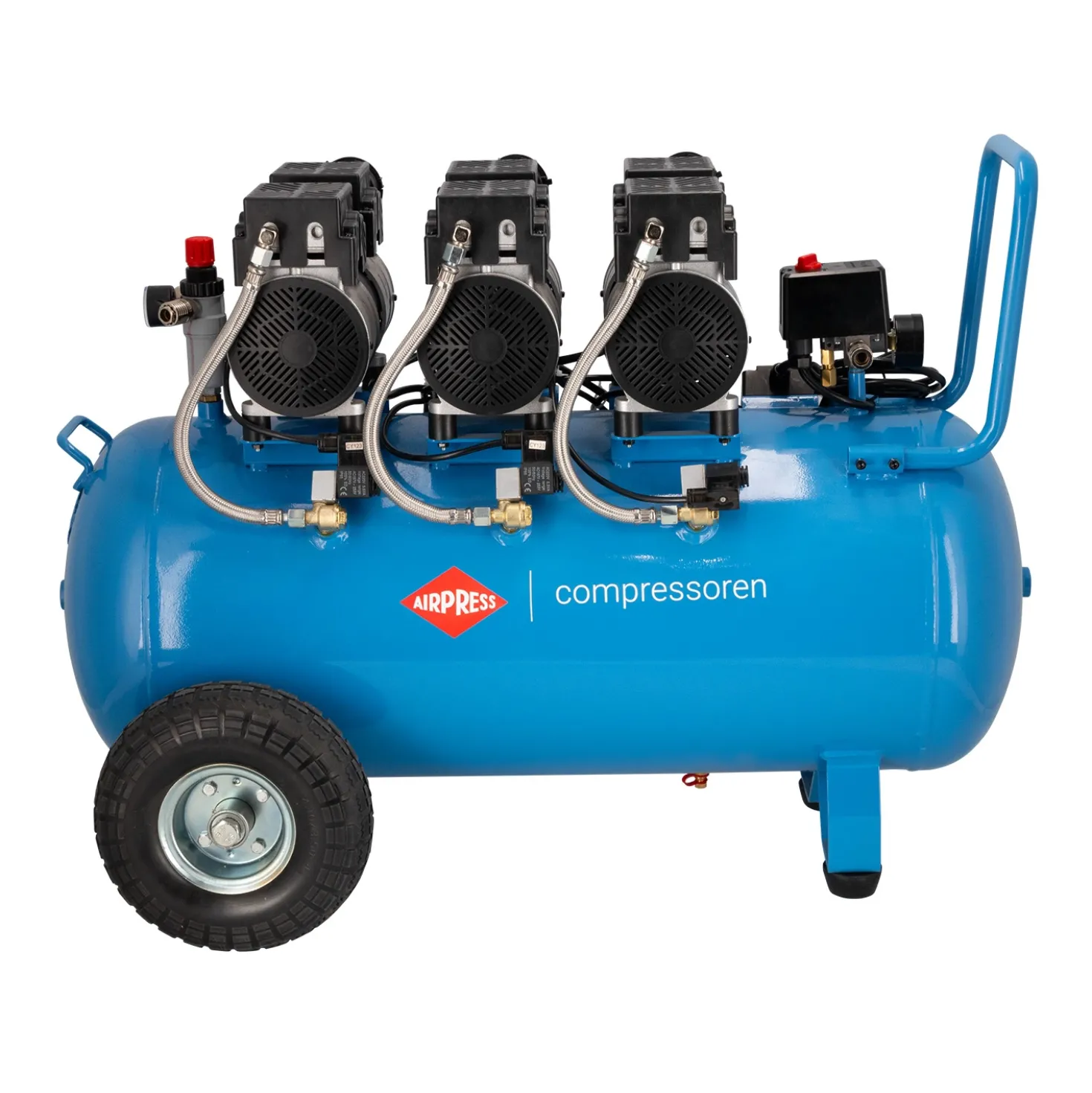 Airpress LMO 90-380 stille olievrije Compressor - 8 bar - 280 l/min - 90L