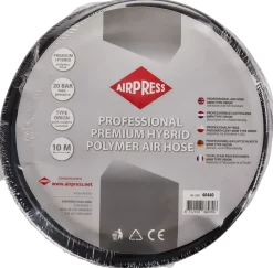 Airpress Luchtslang 20 bar - 1/4" - 10m - 14x8mm - incl nippels