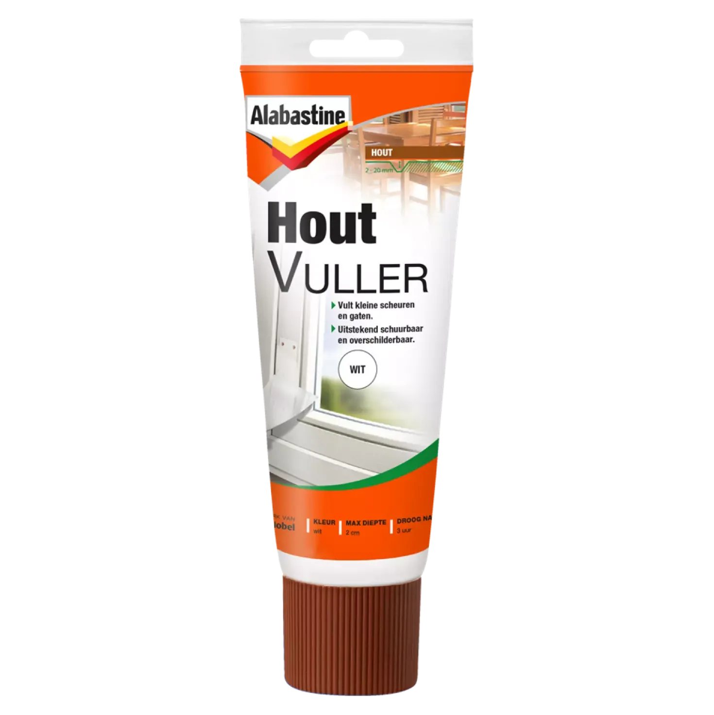 Alabastine Houtvuller - Pasta - Wit - 330g