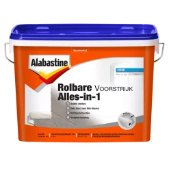 Alabastine Rolbare Voorstrijk Alles In 1 - Wit - 5L