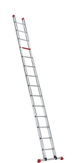 Altrex Atlas AER 1040 Bouwladder - Enkel - Aluminium - 14 treden - max. werkhoogte 4,9m