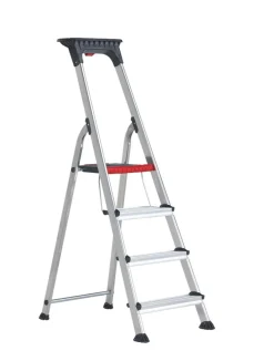 Altrex Double Decker Huishoudtrap - Aluminium - 4 treden - max. werkhoogte 2,8m