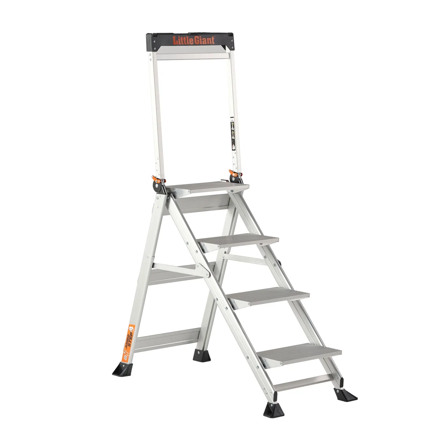 Altrex Jumbo Step 4 Trap - Enkel - Aluminium - 4 treden - met beugel - max. werkhoogte 2,89m