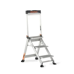 Altrex Jumbo Step 3 Trap - Enkel - Aluminium - 3 treden - met beugel - max. werkhoogte 2,66m