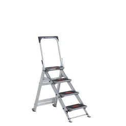 Altrex Safety Step 4 Trap - Enkel - Aluminium - 4 treden - met beugel - max. werkhoogte 2,9m