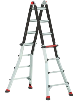 Altrex 503734 Varitrex Tele PRO+ Telescopische vouwladder - max. werkhoogte 4,9m - 4x4 sporten