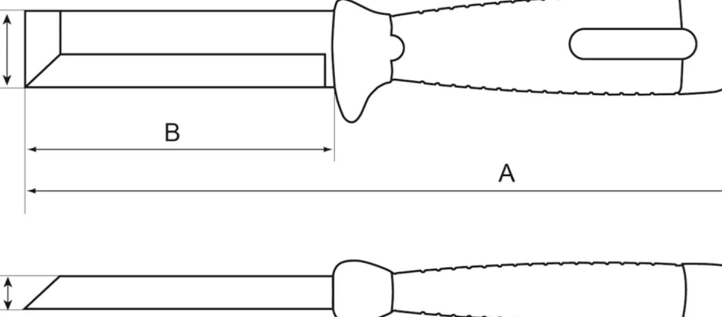 Bahco SB-2448 Sloopbeitel op kaart - 25 x 100mm