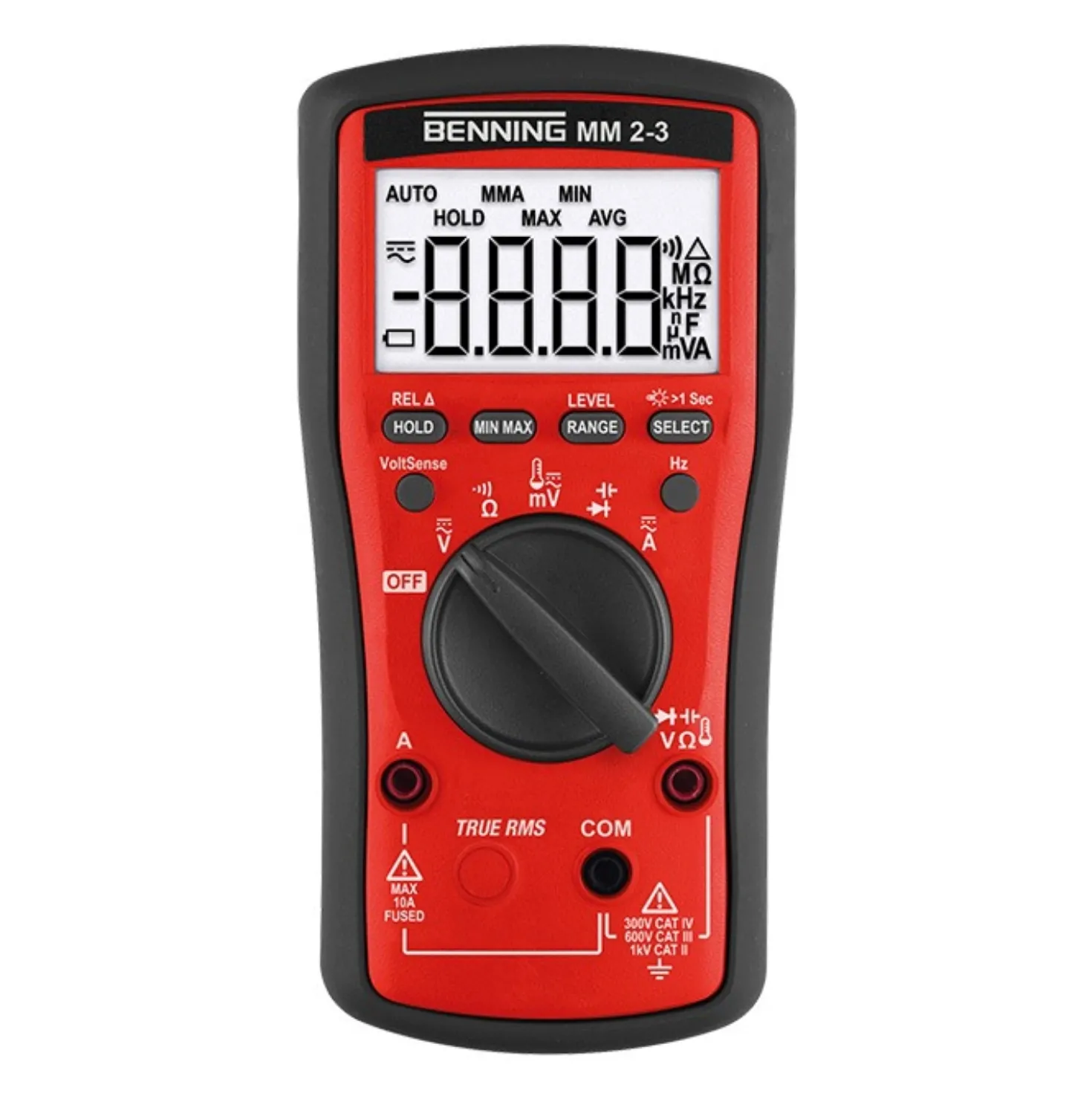 Benning 2-3 Digitale Multimeter TRUE RMS - AC/DC 1000V & 10A - CAT III 1000V / CAT IV 600V