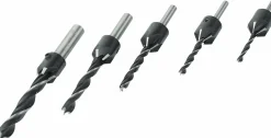 Brüder Mannesmann 54805 5-delige Houtborenset met verzinkers - 4-10mm