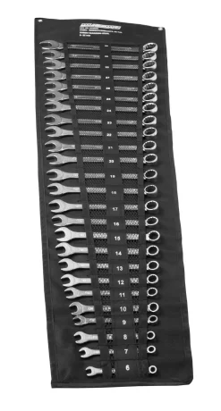 Brüder Mannesmann 19655 25-delig Ringsteeksleutelset met etui - 6-30mm
