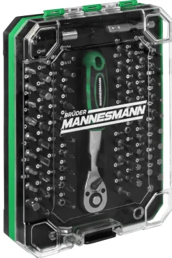Brüder Mannesmann M29715 81-delige Ratel en bitset - 1/4"