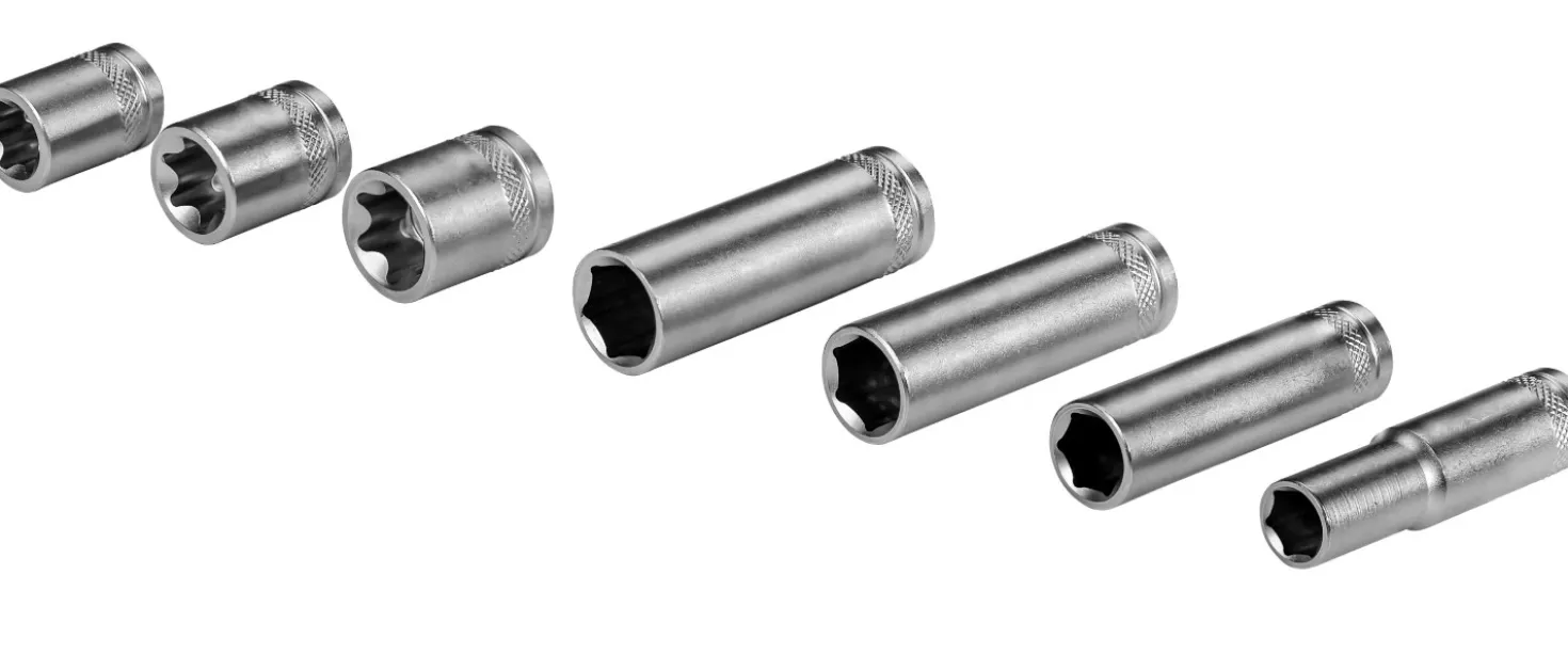 Brüder Mannesmann M29116 61-delige Ratel- en doppenset - 1/4” + 3/8”