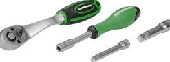 Brüder Mannesmann M29116 61-delige Ratel- en doppenset - 1/4” + 3/8”