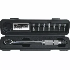 Brüder Mannesmann 18314 Momentsleutel incl. bitdoppen - 5-25Nm - 1/4"
