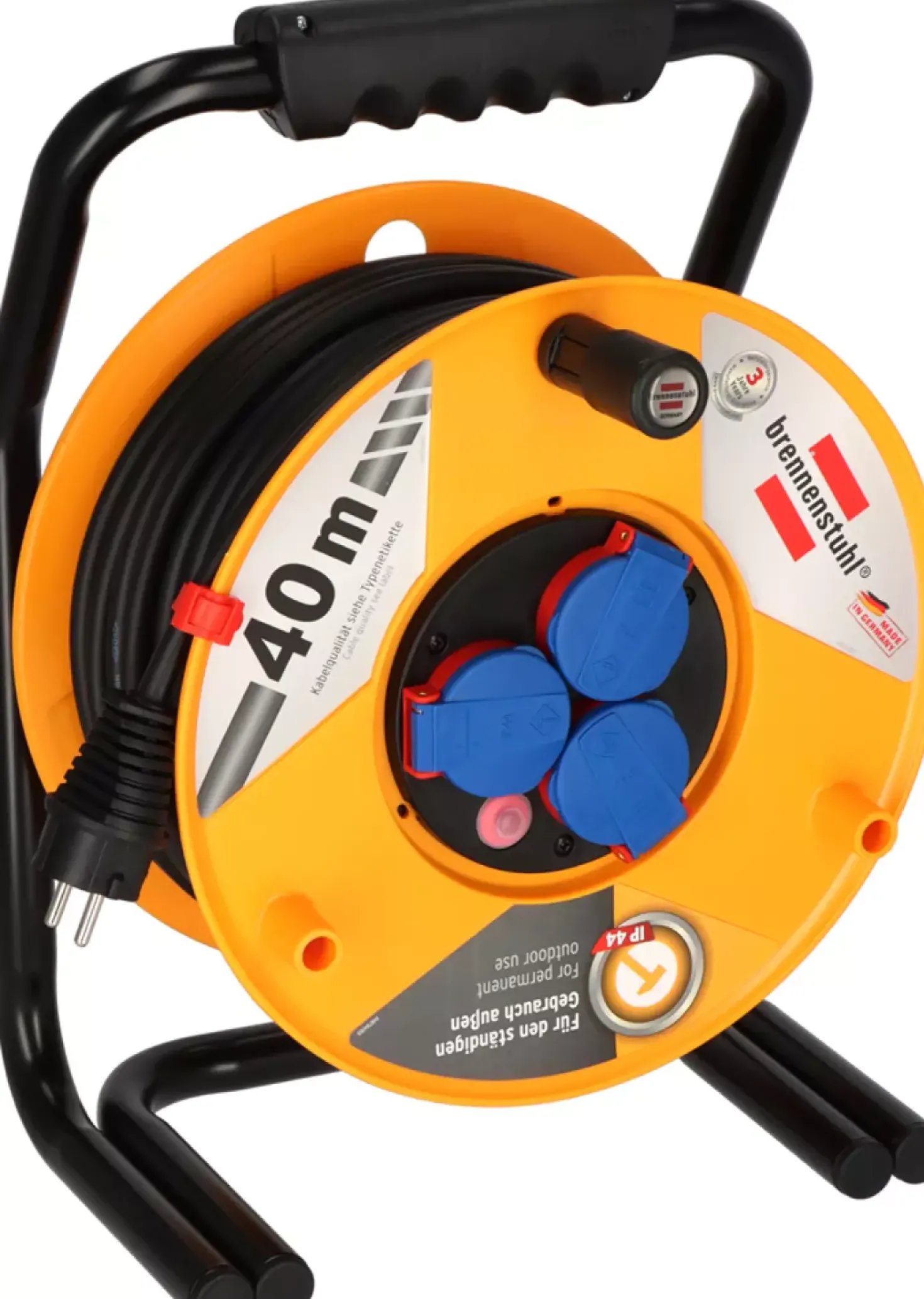 Brennenstuhl 1318940 Brobusta IP44 kabelhaspel - H07RN-F 3G2,5 - 40m