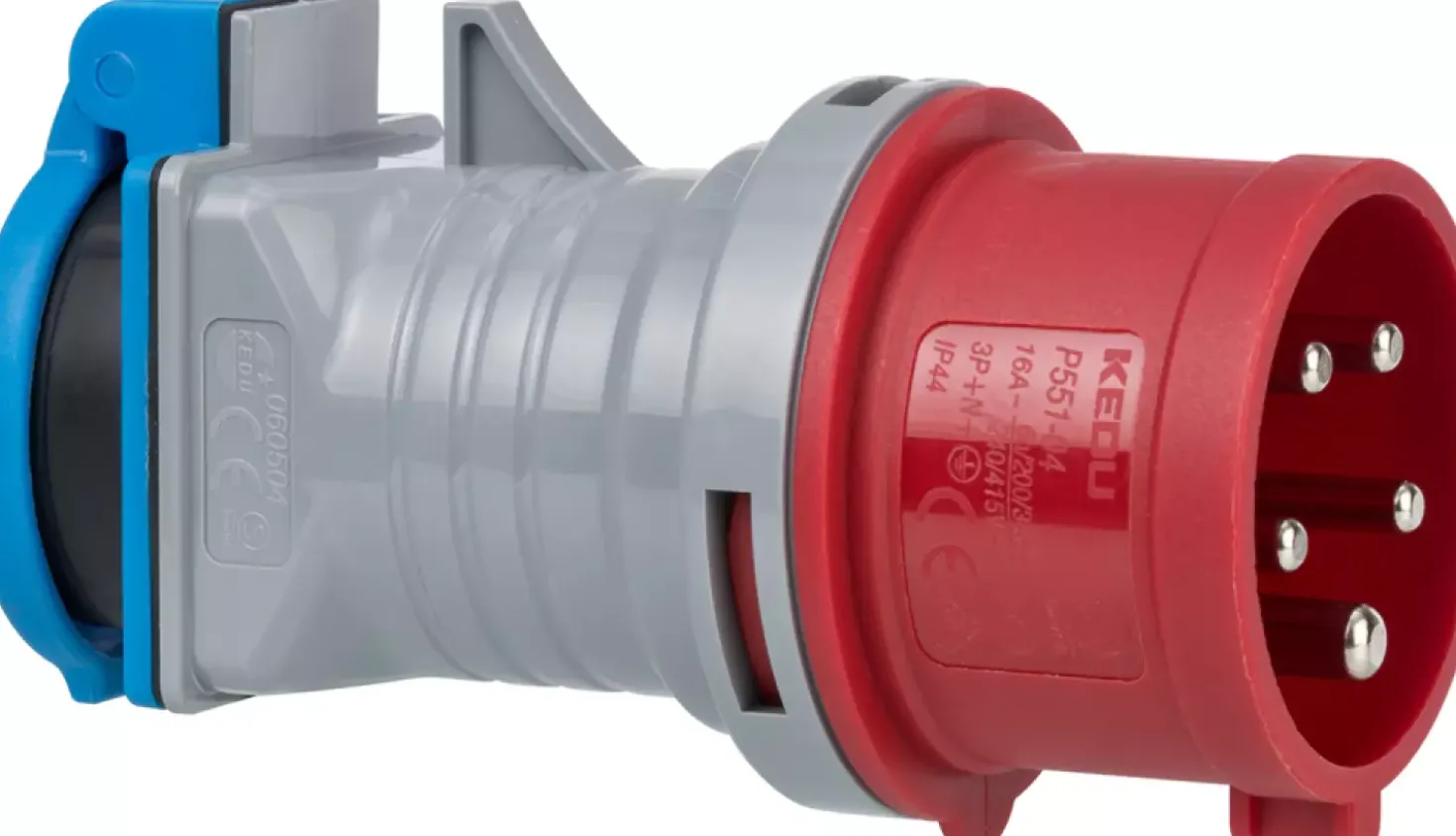 Brennenstuhl 1081690 CEE-adapter naar stopcontact met aardcontact - CEE 400V/16A - 230V/16A