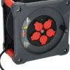 Brennenstuhl Professional KA 3200 Bouwplaats Cube 5-voudig kabelhaspel H07RN-F 3G2.5 - IP44 - 33m - Zwart