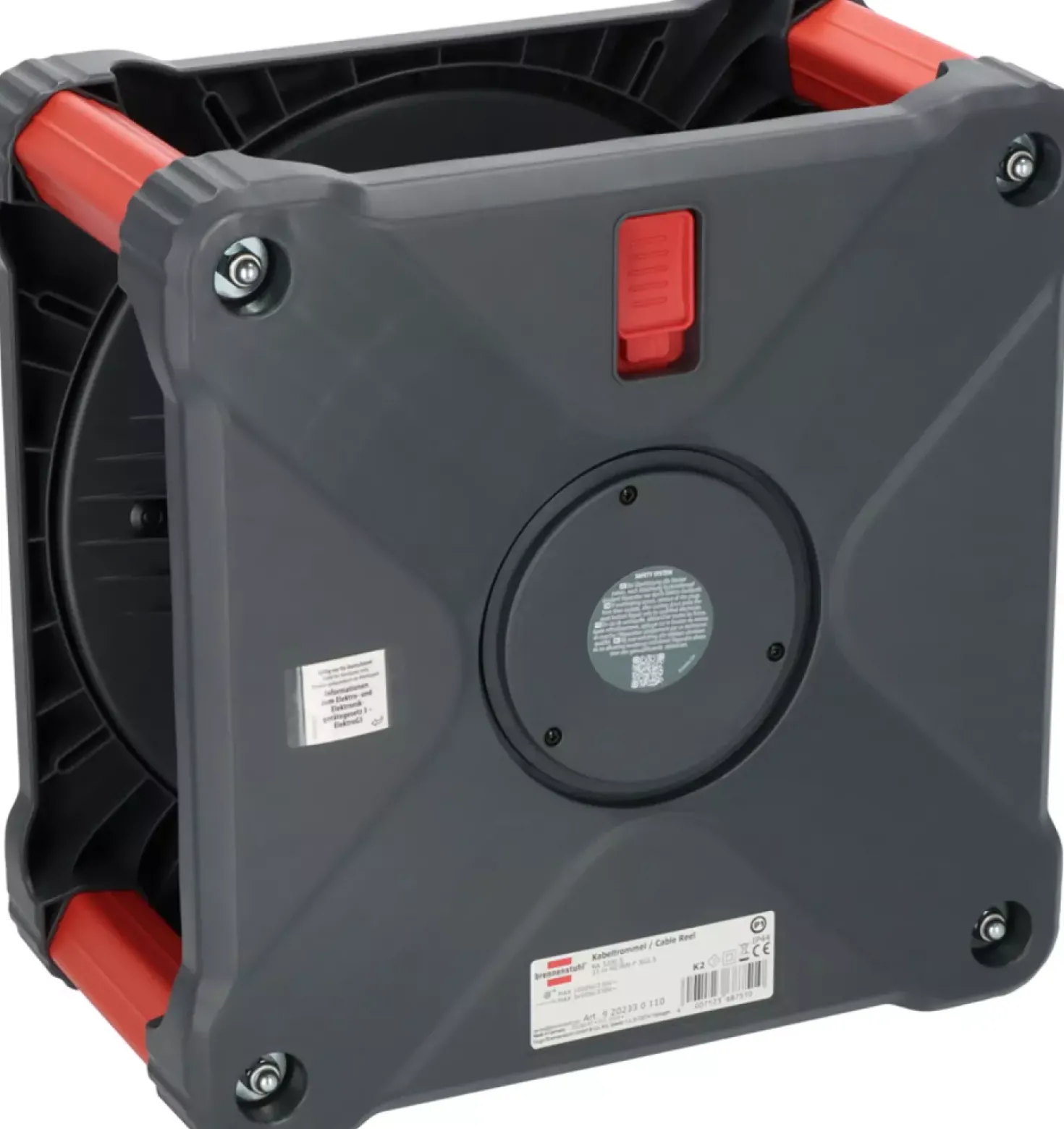 Brennenstuhl Professional KA 3200 Bouwplaats Cube 5-voudig kabelhaspel H07RN-F 3G2.5 - IP44 - 33m - Zwart