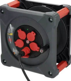 Brennenstuhl Professional KA 3200 Bouwplaats Cube 5-voudig kabelhaspel H07RN-F 3G2.5 - IP44 - 33m - Zwart