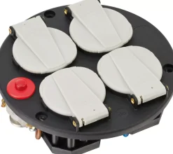Brennenstuhl 1081080 4-voudige inzet - IP20 - 230V/16A - thermostaat met controlelicht