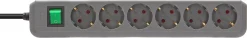 Brennenstuhl 1159540015 6 Voudige stekkerdoos met schakelaar - 1,5m x 34cm
