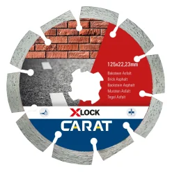 CARAT CAXLOCK125 Diamantzaag X-LOCK Baksteen Ø125x22,23mm