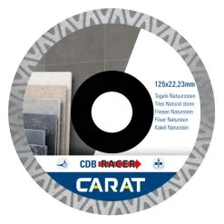 Carat CDBM125300 Racer Diamantzaagblad - 125 x 22,23mm - Tegels/Natuursteen