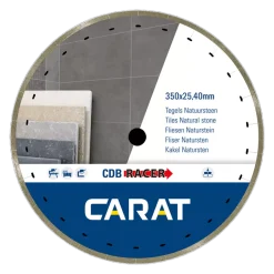 Carat CDBM350400 Racer Diamantzaagblad - 350 x 25,4mm - Tegels/Natuursteen