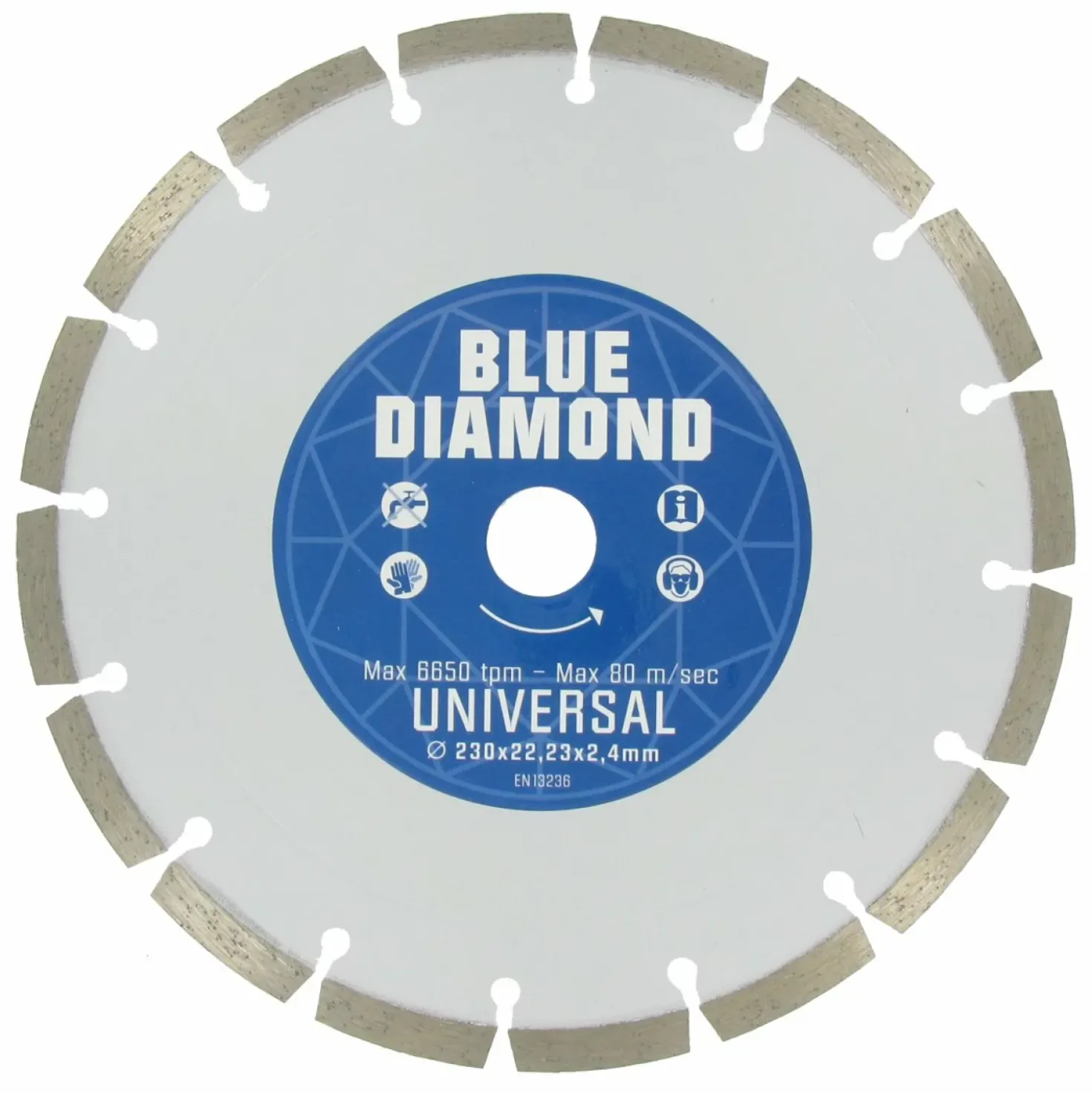 Carat CEBD180310 Diamantzaagblad voor droogzagen - 180 x 22,23mm - Universeel