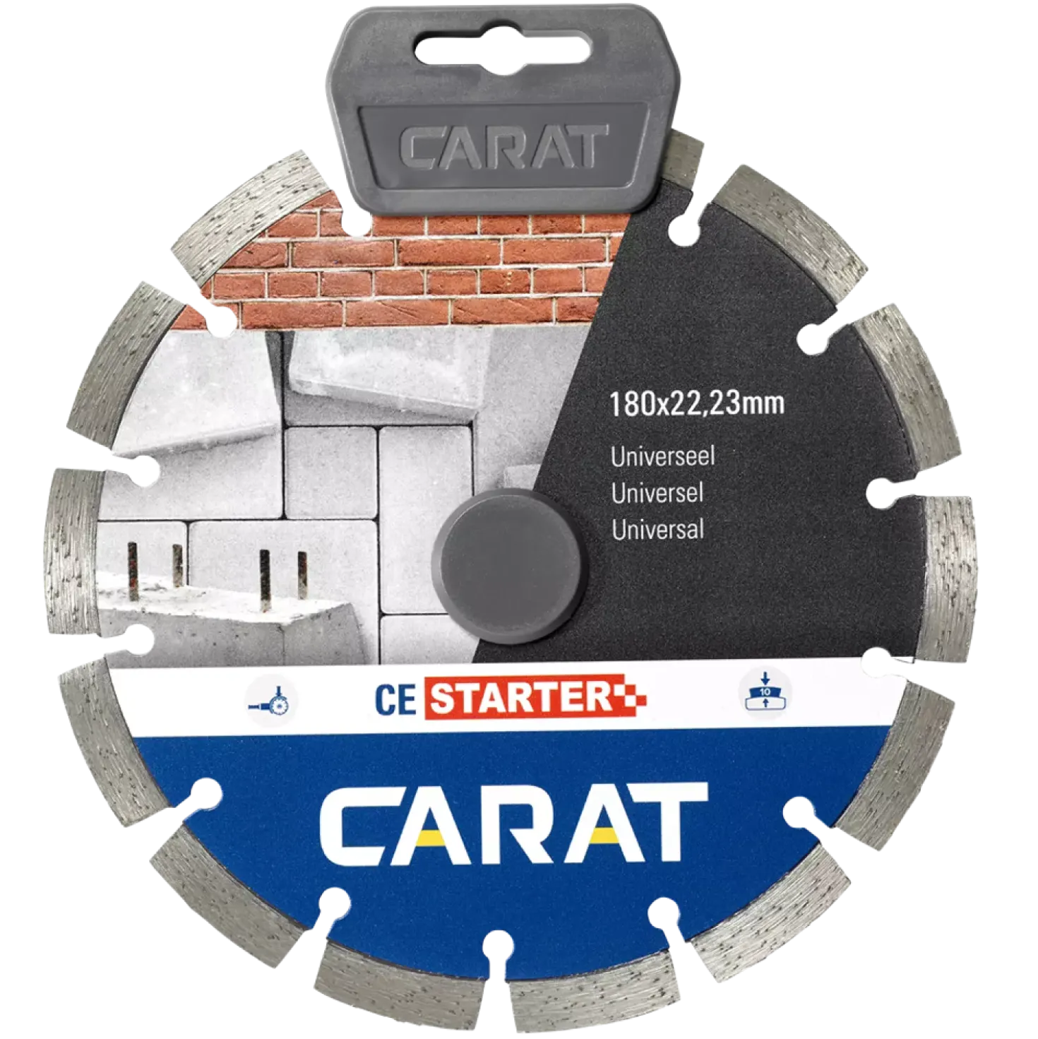 Carat CES1803000 Diamantzaagblad voor droogzagen - 180 x 22,23mm - Universeel