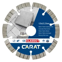 Carat CSC1253000 Diamantzaagblad voor droogzagen - 125 x 22,23mm - Beton