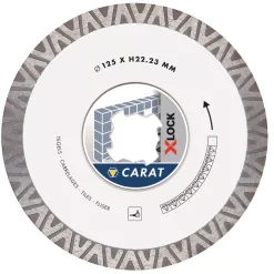 CARAT CTXLOCK125 Diamantzaag X-LOCK Tegels Ø125x22,23mm