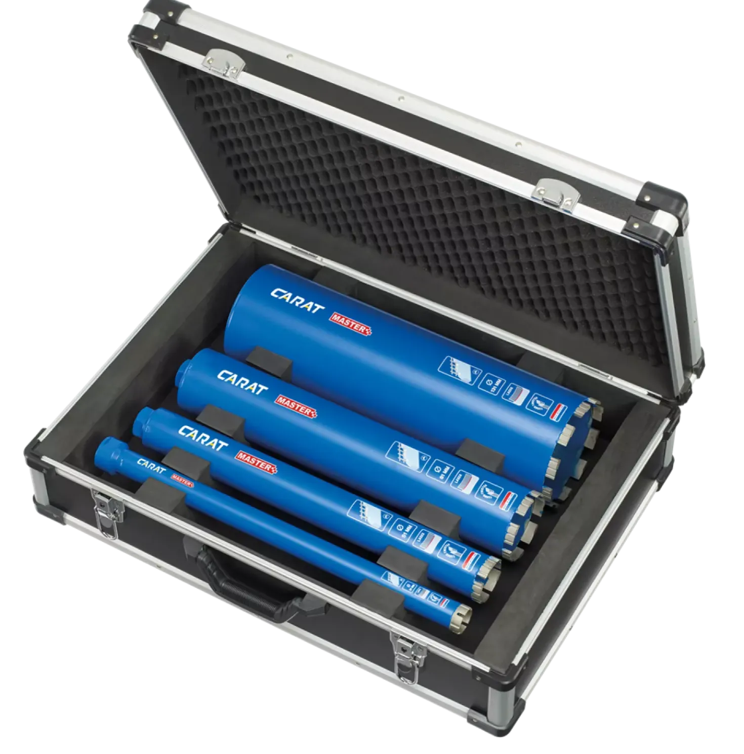 Carat EMSET010NL 4 Delige Diamantborenset beton - 31 / 51 / 81 / 131mm