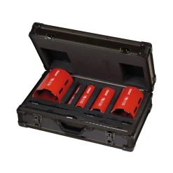 Carat HTESET0000 Diamantdroogboorset - 32 / 52 / 82 / 112 / 132mm + adapters in koffer