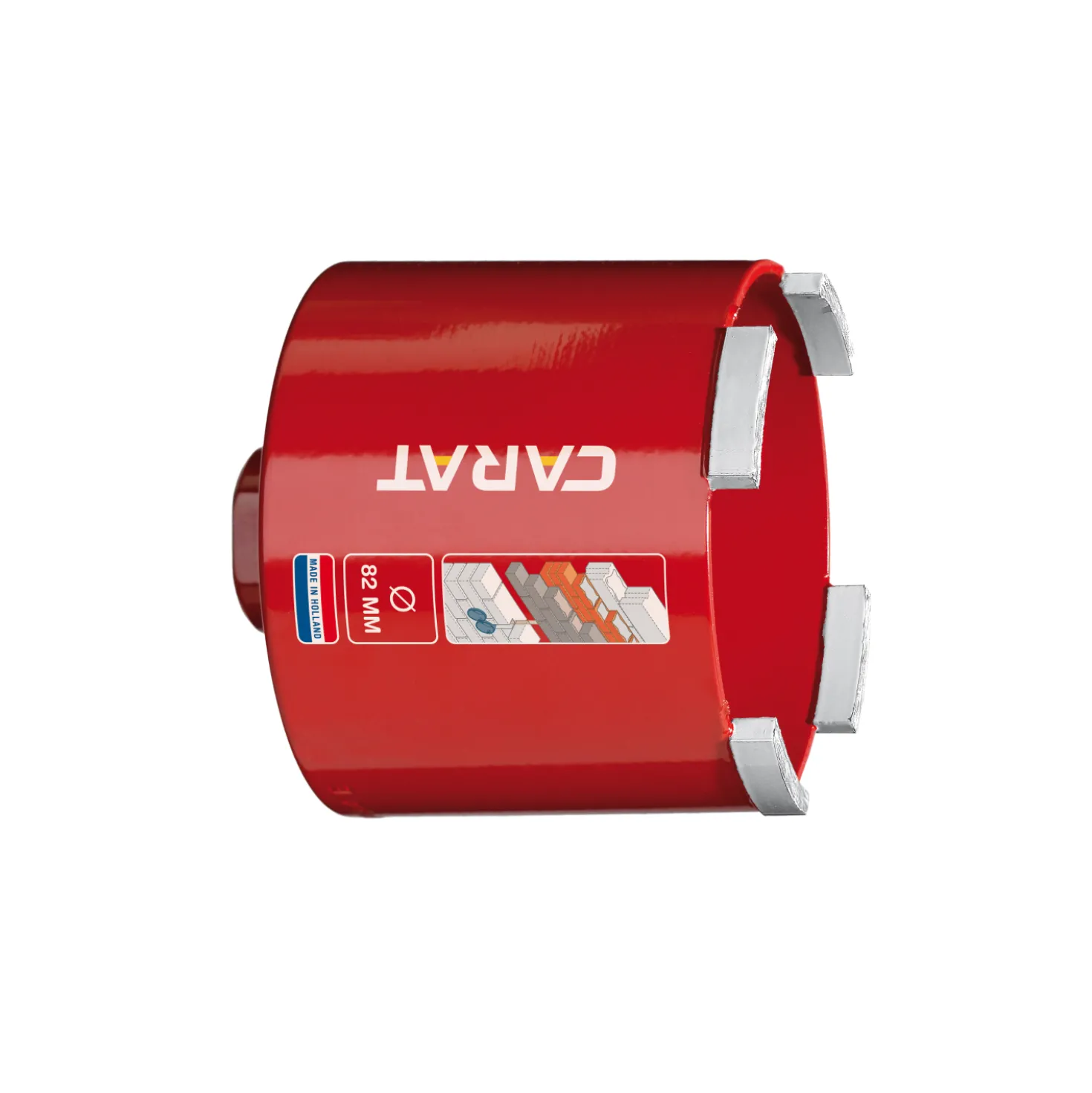 Carat HTS082604E Dustec Diamant Dozenboor ECO voor baksteen en abrasieve materialen - 82 x 60mm M16