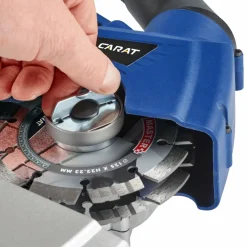 Carat SL-1255 Dustec Sleuvenzaagmachine incl. 2 diamantzaagbladen in koffer - 1800W - 125 x 22,23mm
