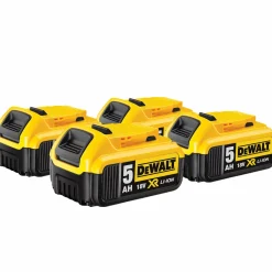 DeWALT DCB184 4-Pack 18V Li-ion XR accu - 5.0Ah (4st)