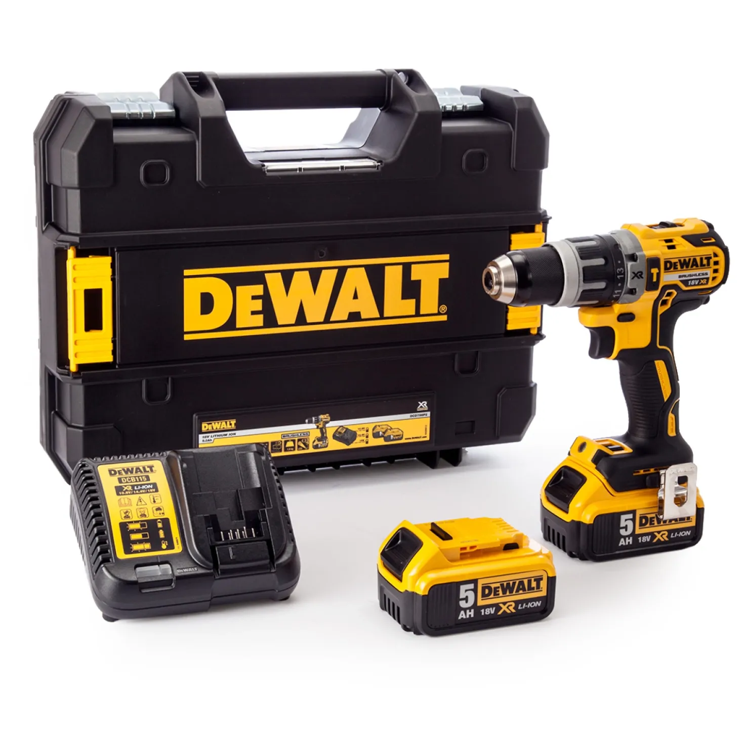 DeWALT DCD796P2-QW 18V Li-ion XR accu klopboor-/schroefmachine set (2x 5.0Ah) in koffer - koolborstelloos