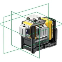 DeWALT DCE089D1GTRI 10.8V Li-Ion accu Kruislijnlaser in koffer (1x 2,0Ah accu) + statief - 30m
