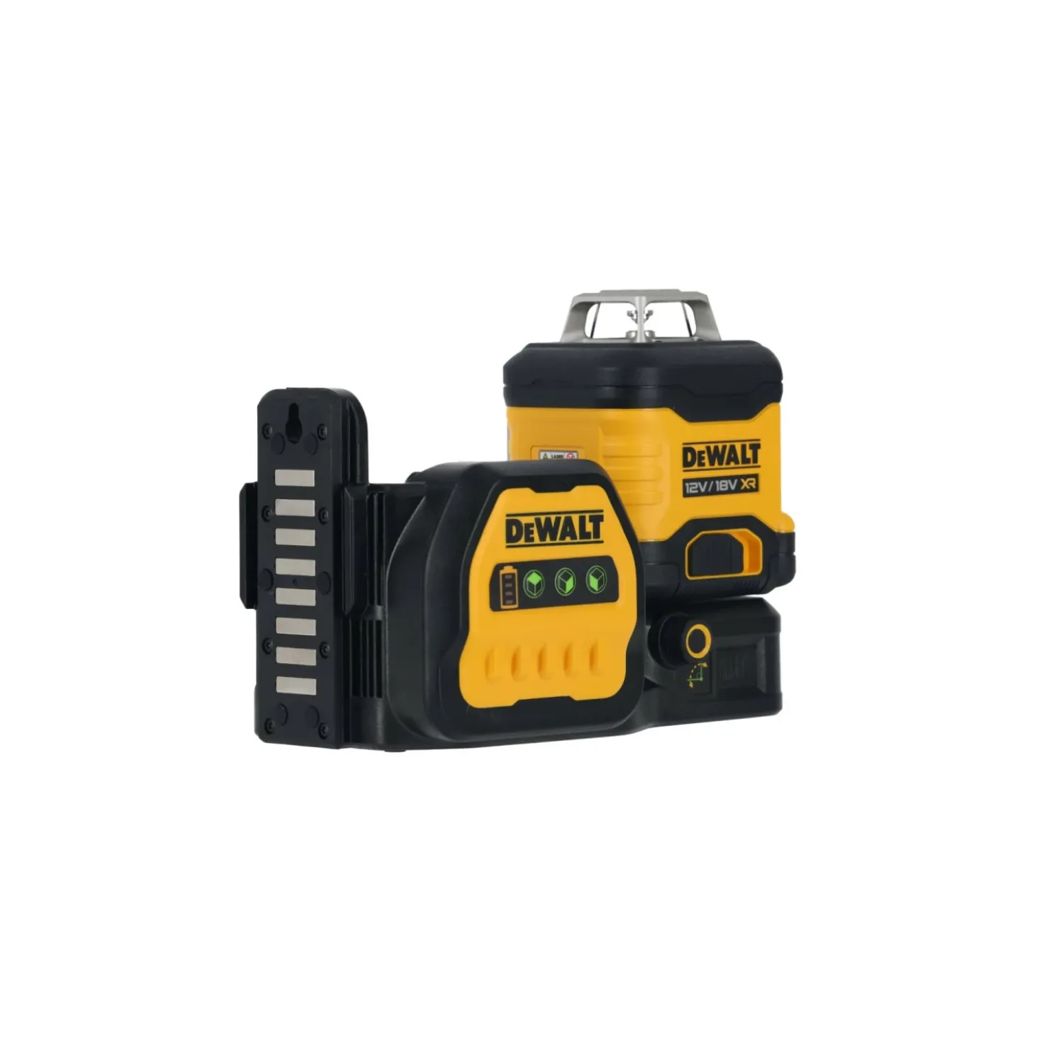 DeWALT DCE089NG18-XJ 12V/18V Kruislijnlaser in koffer - 3x 360° - groen - 70m - IP54