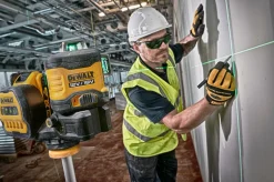 DeWALT DCE089NG18-XJ 12V/18V Kruislijnlaser in koffer - 3x 360° - groen - 70m - IP54
