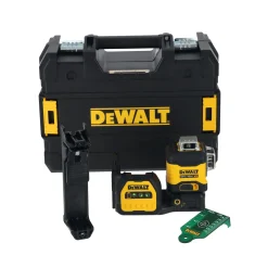 DeWALT DCE089NG18-XJ 12V/18V Kruislijnlaser in koffer - 3x 360° - groen - 70m - IP54