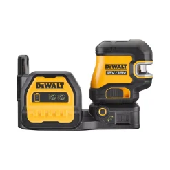 DeWALT DCE825NG18-XJ 12V/18V Kruislijnlaser in koffer - 5 lijnen - groen - 85m - IP54