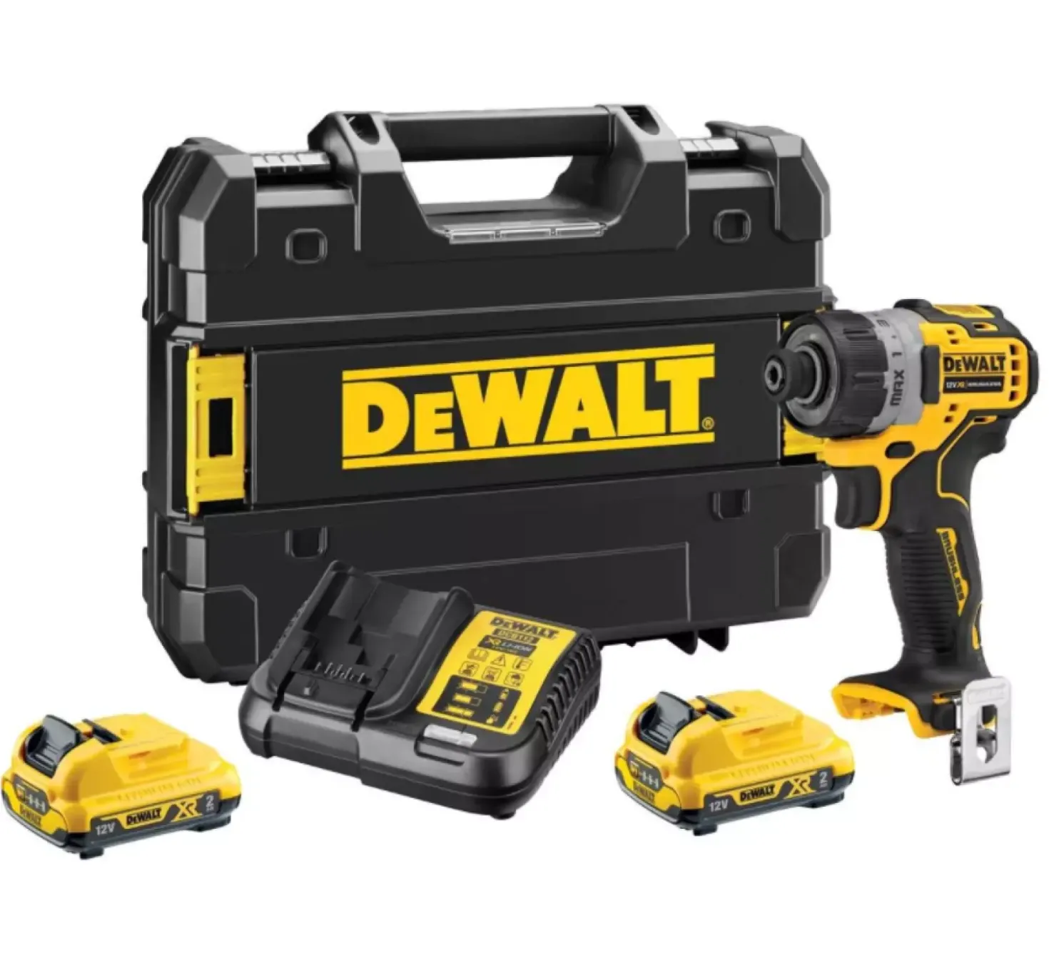 DeWALT DCF601D2-QW 12V Li-ion XR accu slagschroefmachine set (2x 2.0Ah) in koffer - 1/4"