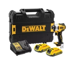 DeWALT DCF809D2T-QW 18V Compacte Accu slagschroevendraaier set (2x 2.0Ah) in TSTAK koffer