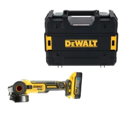 DeWALT DCG405H2T 18V Li-ion accu haakse slijper set (2x 5.0Ah POWERSTACK accu) in TSTAK - 125mm - koolborstelloos