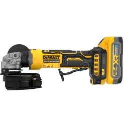 DeWALT DCG404S2T-QW​ 18V XR compacte accu haakse slijper set (2x3.5Ah accu + lader) - 125mm