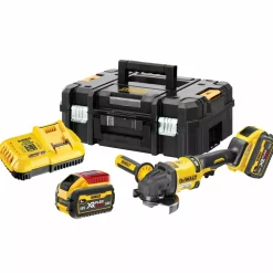 DeWALT DCG418X2-QW 54V Li-ion XR FlexVolt accu haakse slijper set (2x 9.0Ah) in TSTAK - 125mm