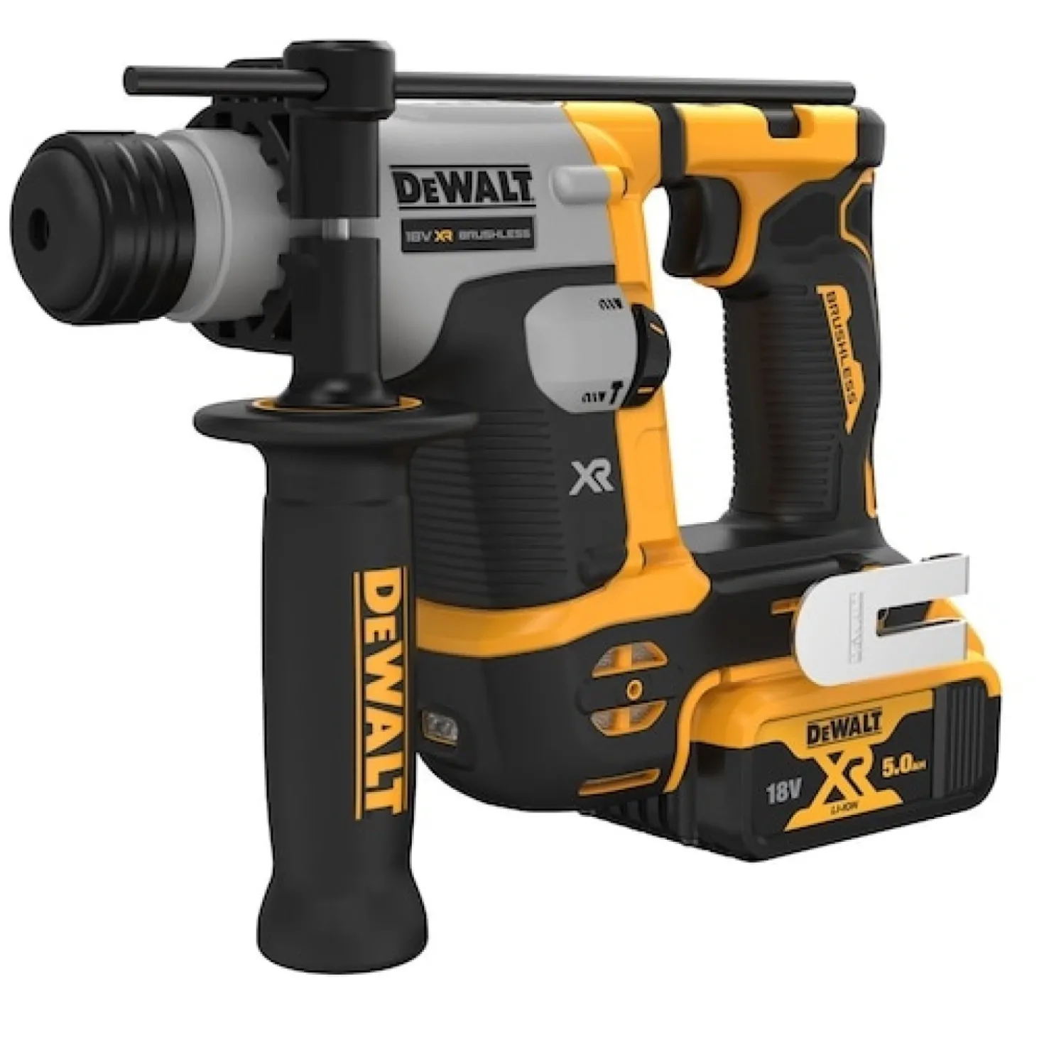 DeWALT DCH172P2-QW 18V Li-ion XR accu SDS-plus combihamer set (2x 5.0Ah) in TSTAK - 1.4J - koolborstelloos